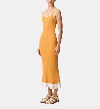 Robe longue maille - Claudie Pierlot - Orange