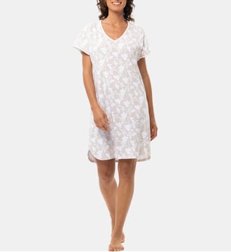 Chemise de nuit en coton modal SIESTA 201 - Lingerie Le Chat - Multicolore