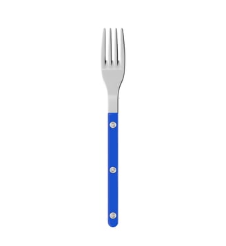 Fourchette à dessert, Bistrot Uni - Sabre - Bleu outremer