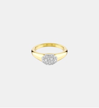 Bague Dextera, Doré à l’or 18 carats (750/1000) Swarovski