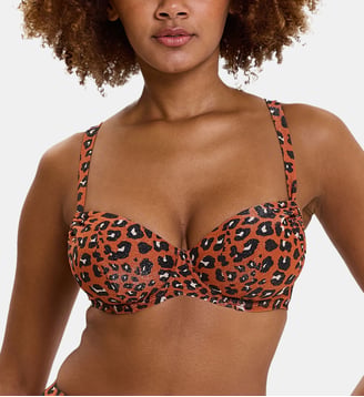 Haut de maillot de bain Langkawi - Sans Complexe - Animal terracotta