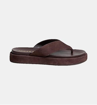 Mules plateforme Wiwi en cuir - Jonak - Marron foncé