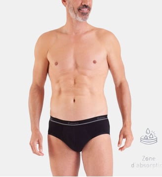 Slips absorbants pour fuites urinaires, lot de 2, SERENITE - Eminence - Noir