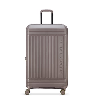 Valise extensible rigide Lutece 4R 81 cm - Delsey Paris - Marron