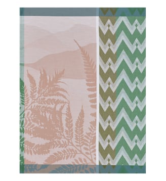 Torchon Fougere La Vie en Vosges - Le Jacquard Francais - Fougère