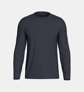 T-shirt manches longues en Coton Lyocell - Impetus - Bleu marine