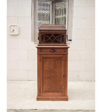 Armoire à disques Blandine N°513- Produit chiné - Debongout - Bois foncé
