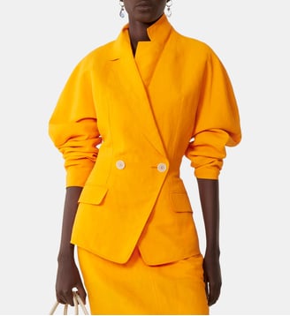 Veste Dos Nu En Papier - Lanvin - Mandarine