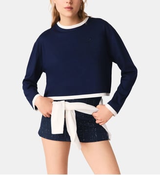 Tee shirt effet superposé - Maje - Marine