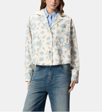 Chemise boxy légère à imprimé floral - Pinko - Multicolore