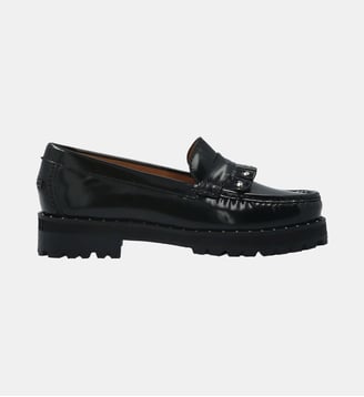 Mocassin montauk - cuir lisse - Fairmount - Noir foncé