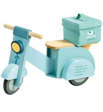 Porteur Scooter Avec Panier - Tender Leaf - Bleu
