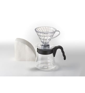 Kit cafetière et verseuse à café V60-02 - Hario - Standard