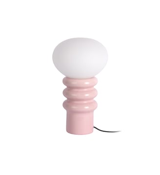Lampe de Table Catania Aro - Rose doux - 20x20x33.5cm Leitmotiv