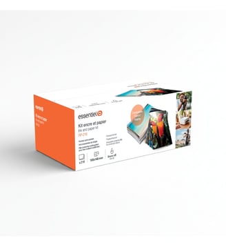 Kit papier + encre compatible Canon Selphy KP-216 tirages - Essentiel B - Standard