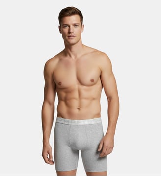 Boxer en coton élasthanne - Impetus - Gris