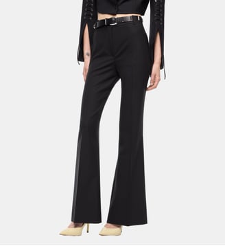 Pantalon tailleur en crêpe de laine - Pinko - Limousine noire