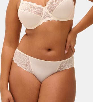 Slip Caresse dentelle - Simone Pérèle - Écru