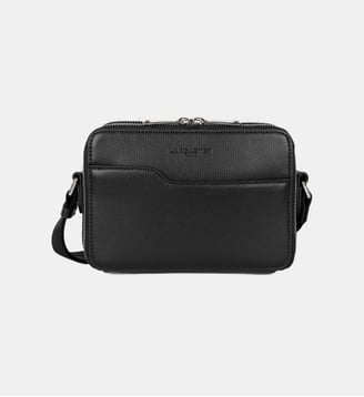 Sac trotteur Sierra Mathias en cuir - Lancaster - Noir