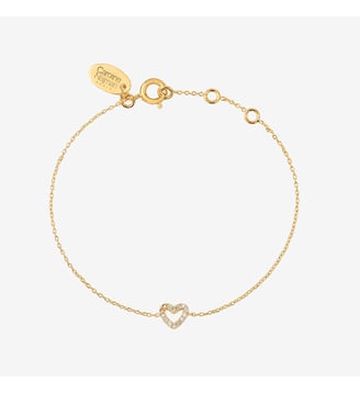 Bracelet doré MINA - BELLA - Caroline Najman - Oxyde de zirconium blanc