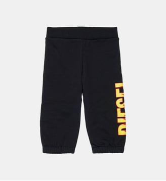 Pantalon en molleton avec logo - Diesel Kids - Noir