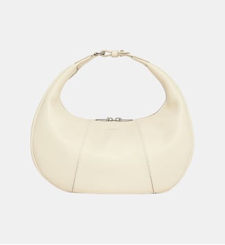 Petit sac hobo Juliette en cuir grainé - Le Tanneur - Fleur de sel