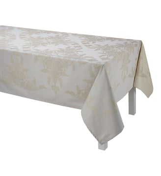 Nappe enduite Syracuse 100% coton - Le Jacquard Francais - Blanc