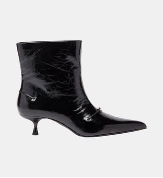 D-Ten&Half - Bottines en cuir naplak - Diesel - Noir