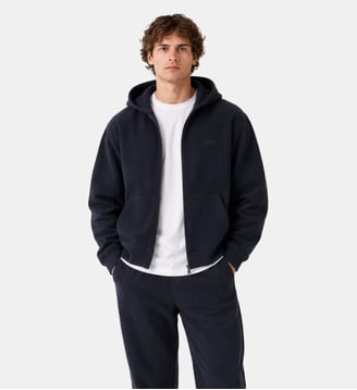 Veste zippée oversize à capuche Vahe - Jott - Bleu nuit