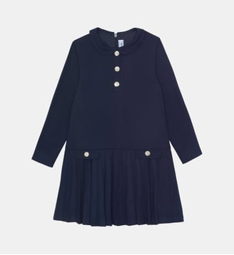 Robe -  col claudine plis plats - Tartine Et Chocolat - Marine