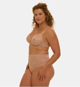 Soutien-gorge avec armatures moulé décolleté plongeant - Peau Rosée - Simone Pérèle - Nude