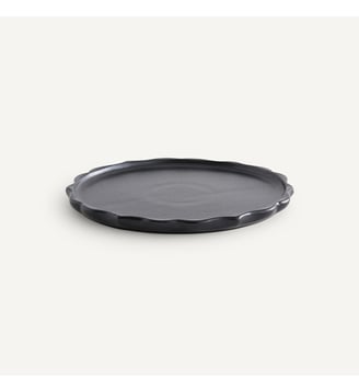 Lot de 4 assiettes à dessert grès émaillé - AM.PM - Noir