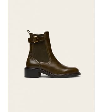 Bottines à talons Jaya - Odaje - Kaki