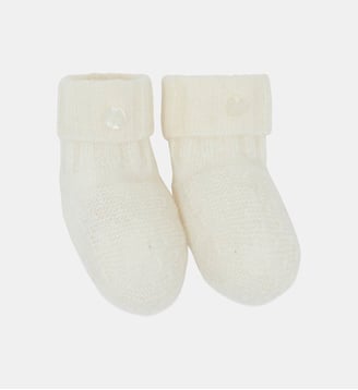 Chaussons -  cachemire tricot - Tartine Et Chocolat - Écru