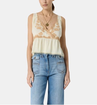 Top court à broderies - CELISA Gerard Darel