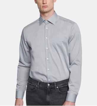 Chemise d'affaires 1/1 Regular Col Kent - Seidensticker - Gris