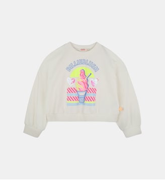 Sweat-shirt en coton - Billieblush - Écru
