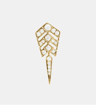 Boucle d'oreille Stairway S Diamants et Or Jaune - Statement - Or jaune