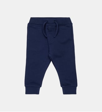Pantalon en molleton avec logo - Dsquared2 - Bleu foncé