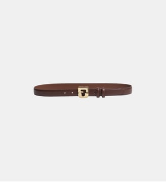 Ceinture signature en cuir - LE LAUREN - Gerard Darel - Marron