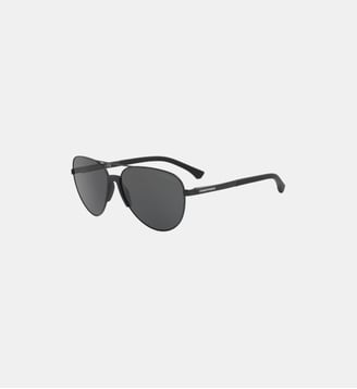 Lunettes de soleil pilote EA2059 - Emporio Armani - Noir mat