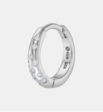 Boucle d'oreille créole Glaciale or - Nebuleuse Bijoux - Argent