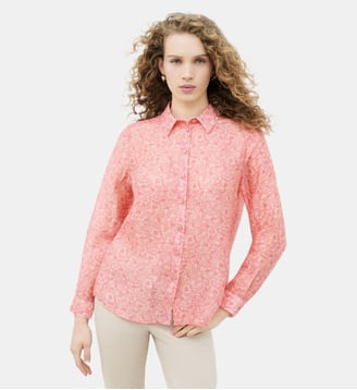 Chemise cbrenda - Motif imprimé - Caroll - Rose