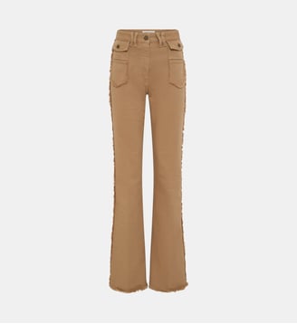 Jean flare à franges - ANNA Gerard Darel