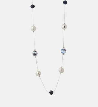 Sautoir perles fantaisie - Balaboosté - Bleu