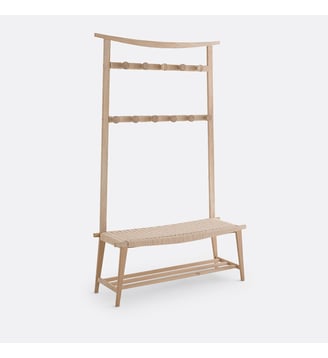 Vestiaire chêne massif - La Redoute Interieurs - Beige