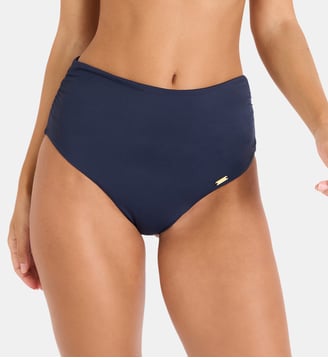 Bas de maillot taille haute Adeles - Livia - Bleu marine