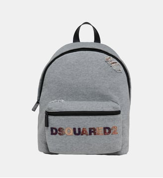 Sac à dos avec logo sur le devant - Dsquared2 - Gris clair