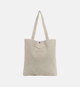 Sac cabas épaule Suédine KBA - Lancaster - Ivoire