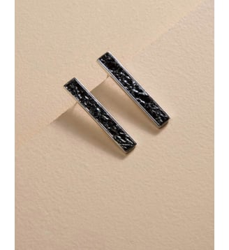 Boucles d'oreilles Lou Gala noir - Flowers for Zoe - Noir